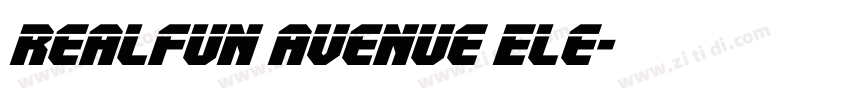 Realfun Avenue Ele字体转换